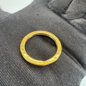 Louis Vuitton Gold Split Key Ring